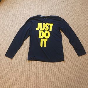 NWOT Nike Just Do It Long Sleeve Dri-Fit